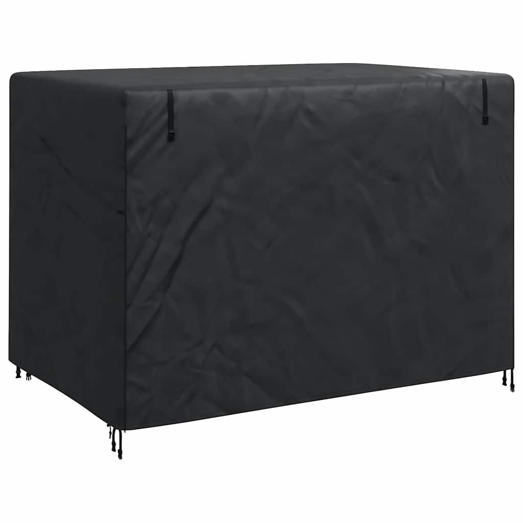 Outdoor Swing Cover Black 220 x 125 x 170 cm 600D Oxford Fabric